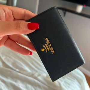 Prada accessories card holder wallet small for cards lipgloss